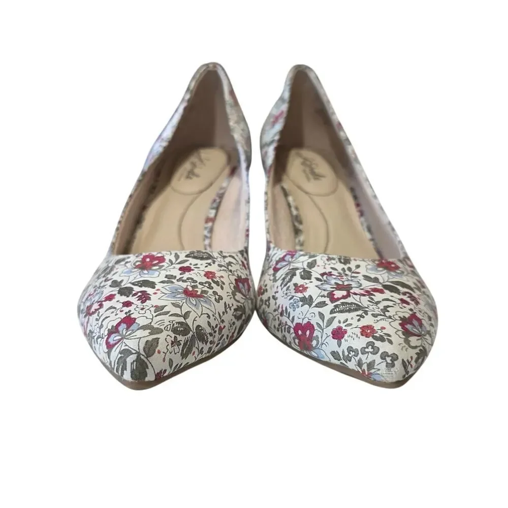 Life Stride Sevyn Pump Red Multi Floral Size 11M